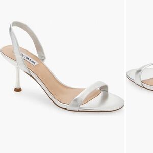 Steve Madden silver Elma sling back sandals size 7